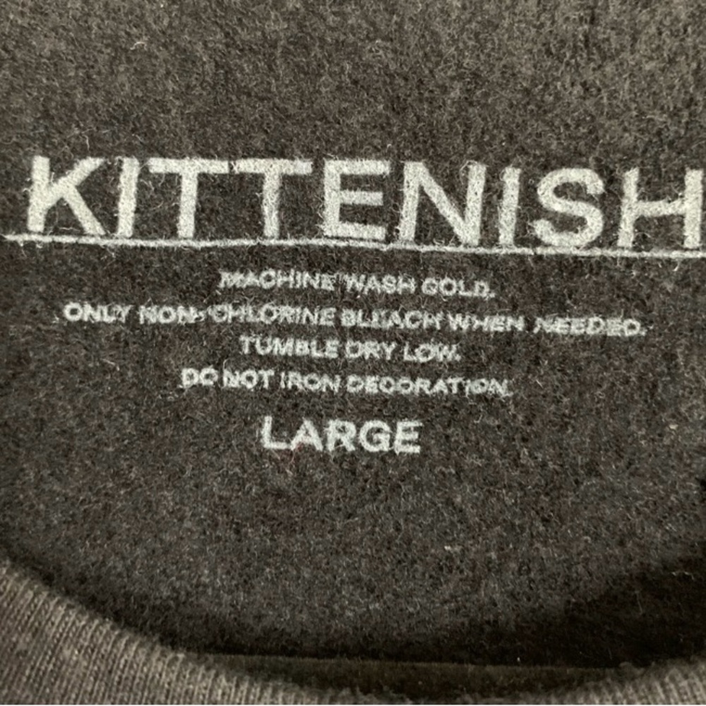 Kittenish Black Graphic Sweatshirt Sz L - Picture 5 of 6
